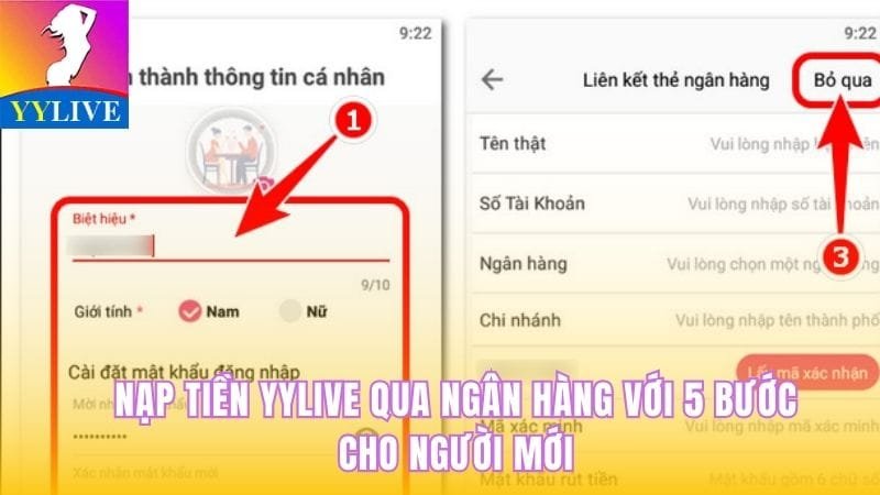 Nạp Tiền Yylive Qua Ngân Hàng Với 5 Bước Cho Người Mới 1 nạp tiền YYlive