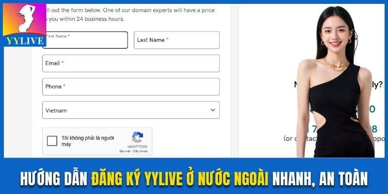 đăng ký YYlive ở nước ngoài